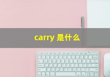 carry 是什么